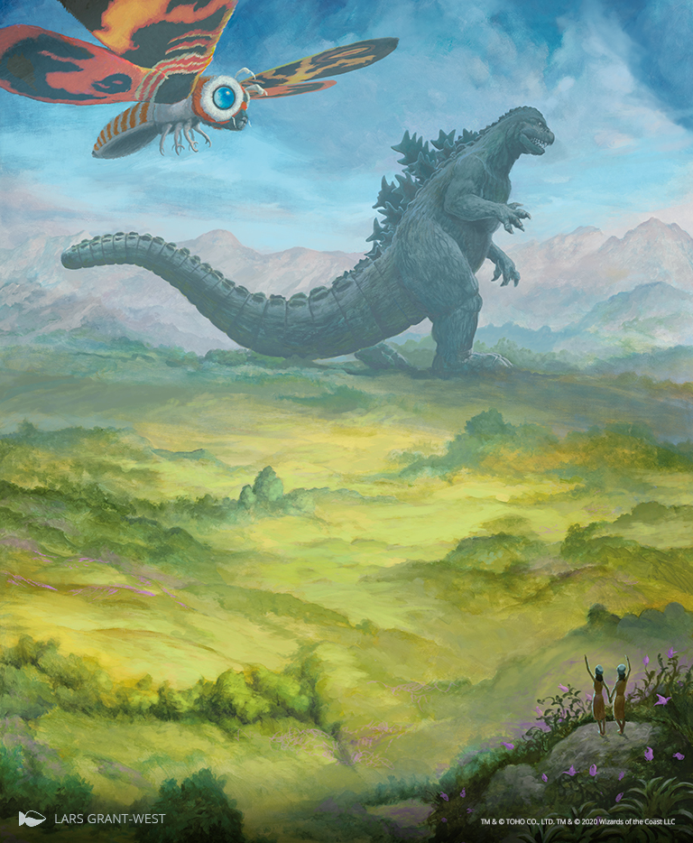 Secret Lair Drop Series The Godzilla Landsが5月7日に発売 ゴジラの描かれた美しいフルアート仕様の基本土地はなんと日本語版 イゼ速 Izzet Mtg News Flash
